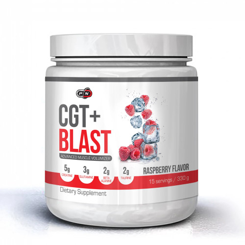 Pure Nutrition - ХРАНИТЕЛНА ДОБАВКА CGT BLAST+ - МАЛИНА - 330 г